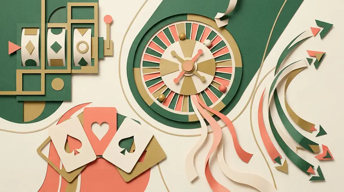 Minh họa biên tập về danh mục trò chơi casino theo nhiều nhóm