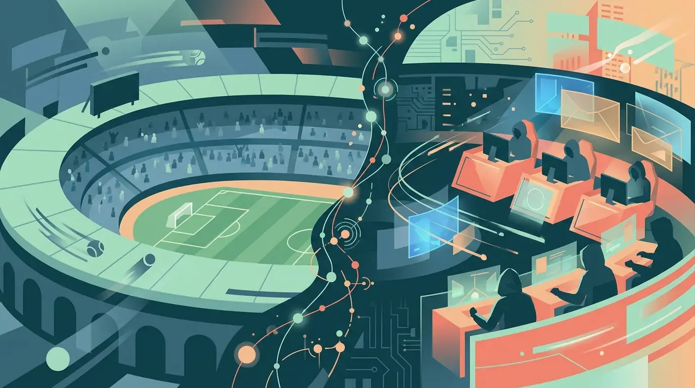Minh họa kết hợp thể thao truyền thống và esports